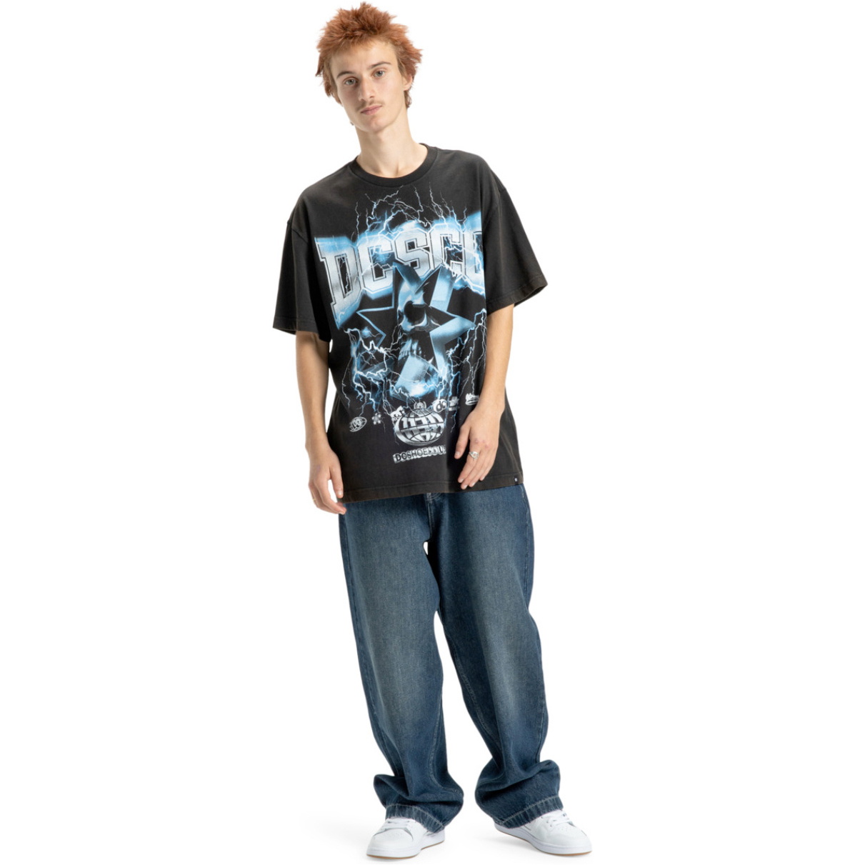 2026 DC Shoes Skull Shock Tee EDYZT04351 - Black